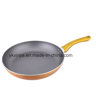 Utensílios de cozinha 24 centímetros alumínio metálico Paint Fry Pan, conjunto de utensílios de cozinha